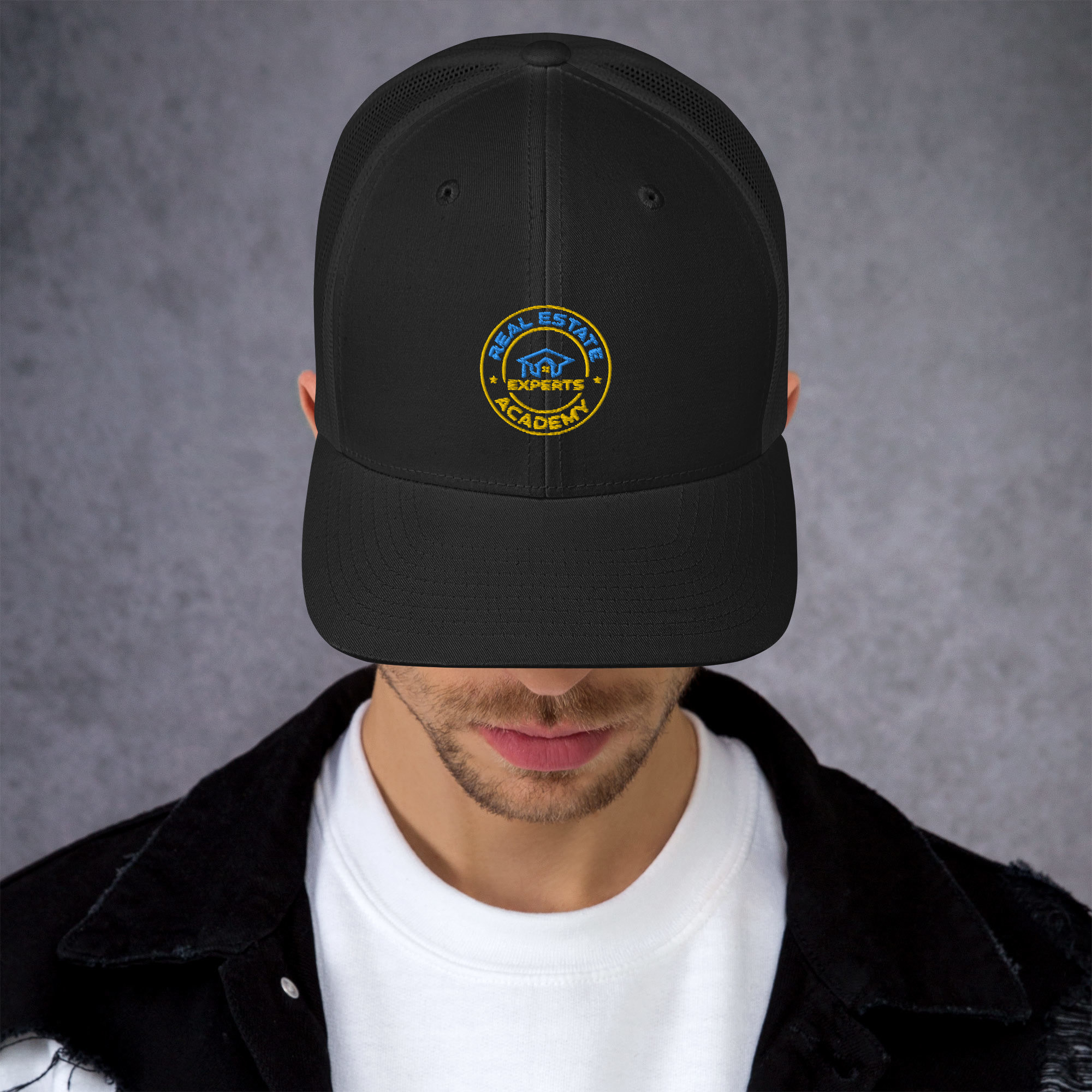 retro-trucker-hat-black-front-64375ac44f4cb.jpg - Experts Real Estate Academy EREA©️