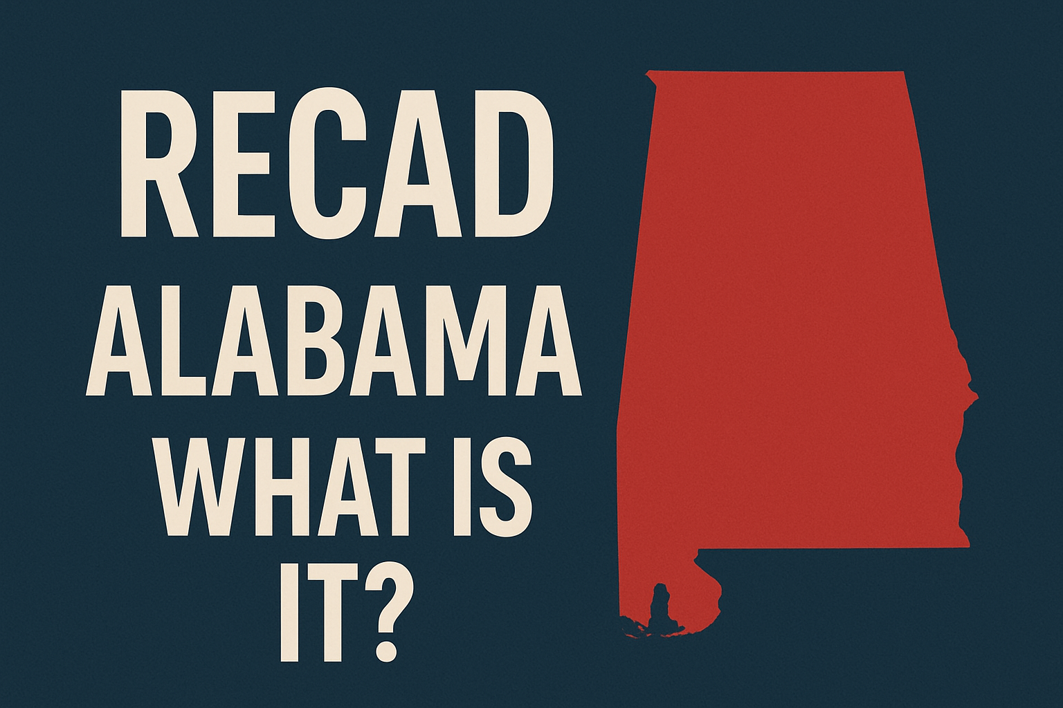 RECAD Alabama What Is IT - Experts Real Estate Academy EREA©️